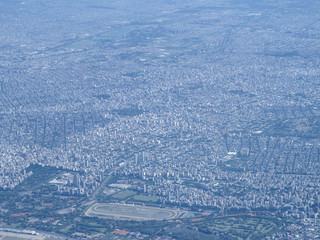 Fototapeta na wymiar aerial view of Buenos Aires, Argentina