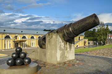 Old cannon at Daugavpils fortress