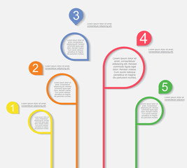 Infographic templates for business design. Vector