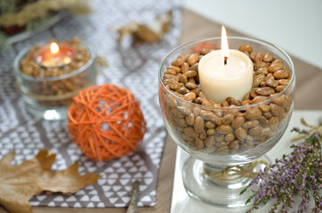 Jesienny świecznik