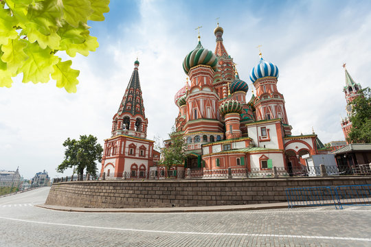 View of Saint Basil's Cathedral across the road