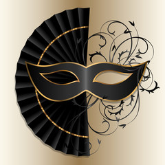 elegant black mask
