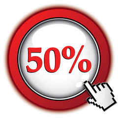 50 PERCENT ICON