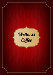Red coffee menu cover