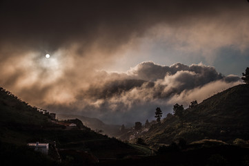 Clouds before evening on Gran Canaria
