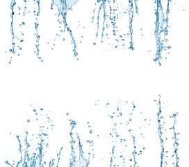 water splash drop blue liquid