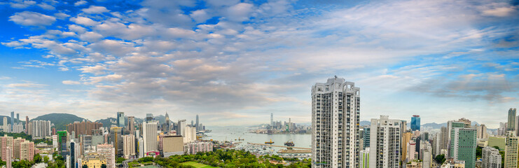 HONG KONG - MAY 12, 2014: Stunning panoramic view of Hong Kong I