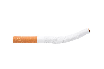 Cigarette isolated on white with clipping path.