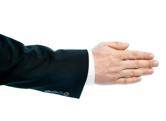 Obraz premium Caucasian male hand composition isolated