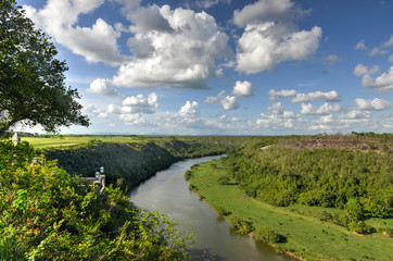 Fototapeta na wymiar Chavon River, Dominican Republic