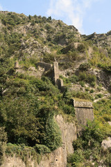 Fototapeta na wymiar View of the fortification of San Giovanni in Kotor, Montenegro