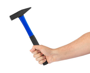 Hand with hammer