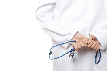 doctor holding a stethoscope