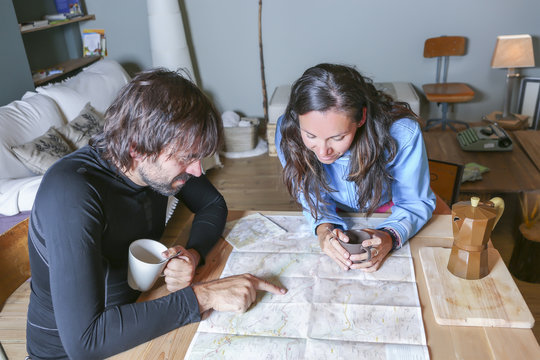 hikers in a shelter
