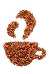 Kaffeetasse aus Kaffeebohnen