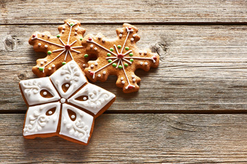 Christmas homemade gingerbread cookies