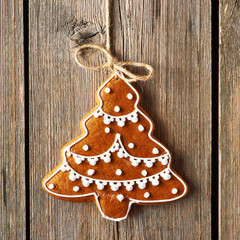 Christmas homemade gingerbread cookie