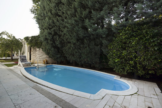 Swimming pool in classic style villa 