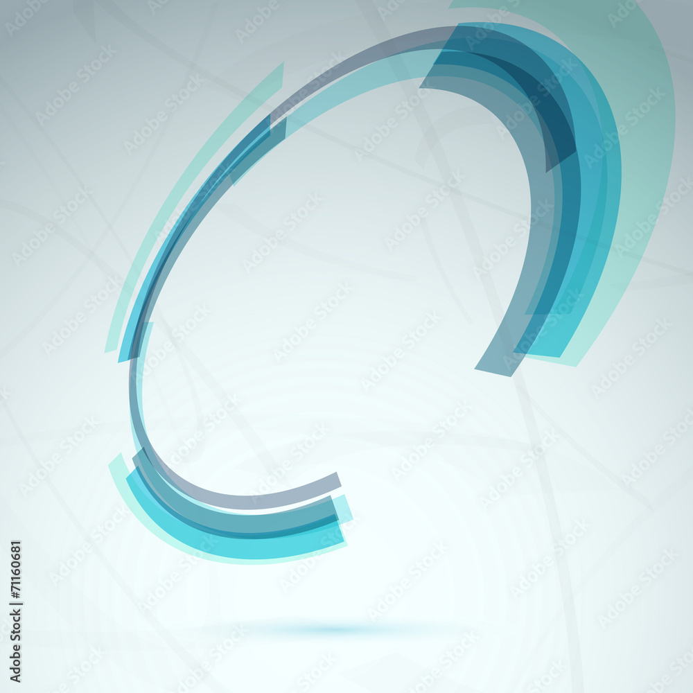 Canvas Prints blue spin round element abstract tech background