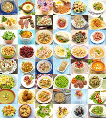 Collage de alimentos