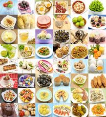 Collage de alimentos