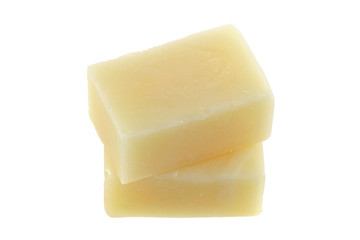 2 Bars of Camphor soap, isolated on white