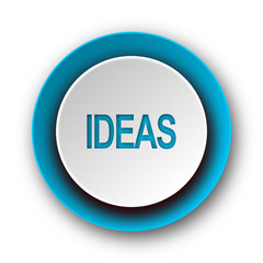 ideas blue modern web icon on white background