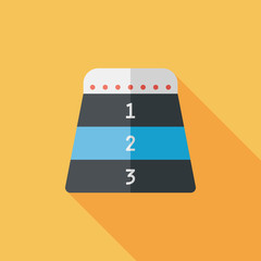 vaulting horse flat icon with long shadow,eps10 © eatcute