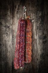salami sausages
