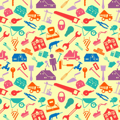 House repair and construction background