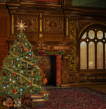 Enchanted christmas room