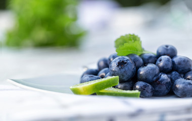 Blueberries like dessert