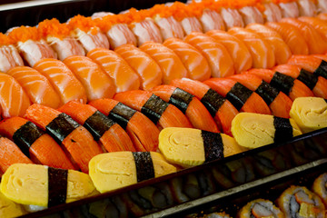 Sushi collections background texture