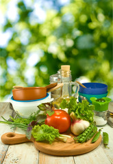 vegetables and herbs