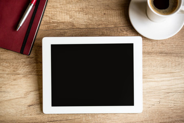 Close up of tablet