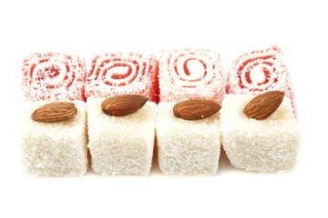 delight with coconut, Cherry and almonds