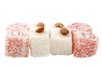 delight with coconut, Cherry and almonds