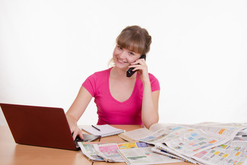 Girl ring up potential customers