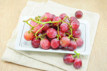 Red grapes