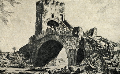Ponte Salario (Giovanni Battista Piranesi, ca. 1760)