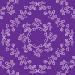 violet seamless decorative pattern - vector
