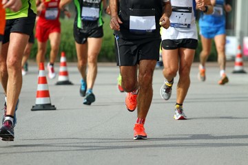 marchers during the sporting competition on the street