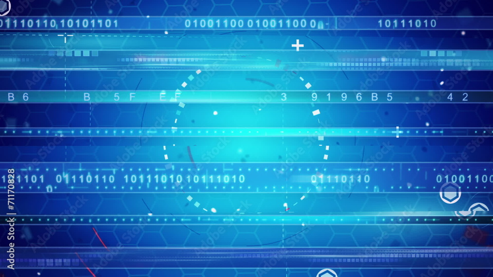 Poster blue abstract techno loopable background