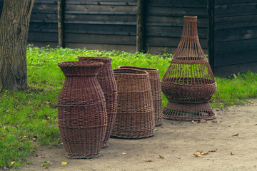 handmade wicker baskets