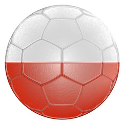 Fototapeta premium Soccer Ball Poland