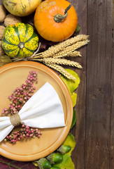 Autumn table setting