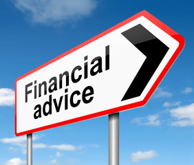 Financial advice concept.