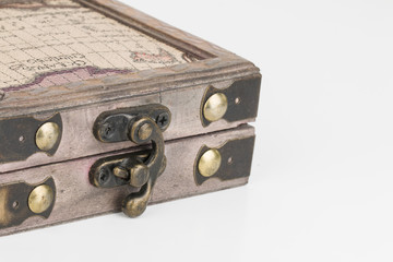 Box with padlock - Stock Image macro.