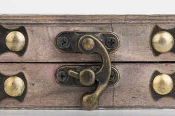 Box with padlock - Stock Image macro.