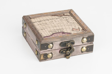 Box with padlock - Stock Image macro.